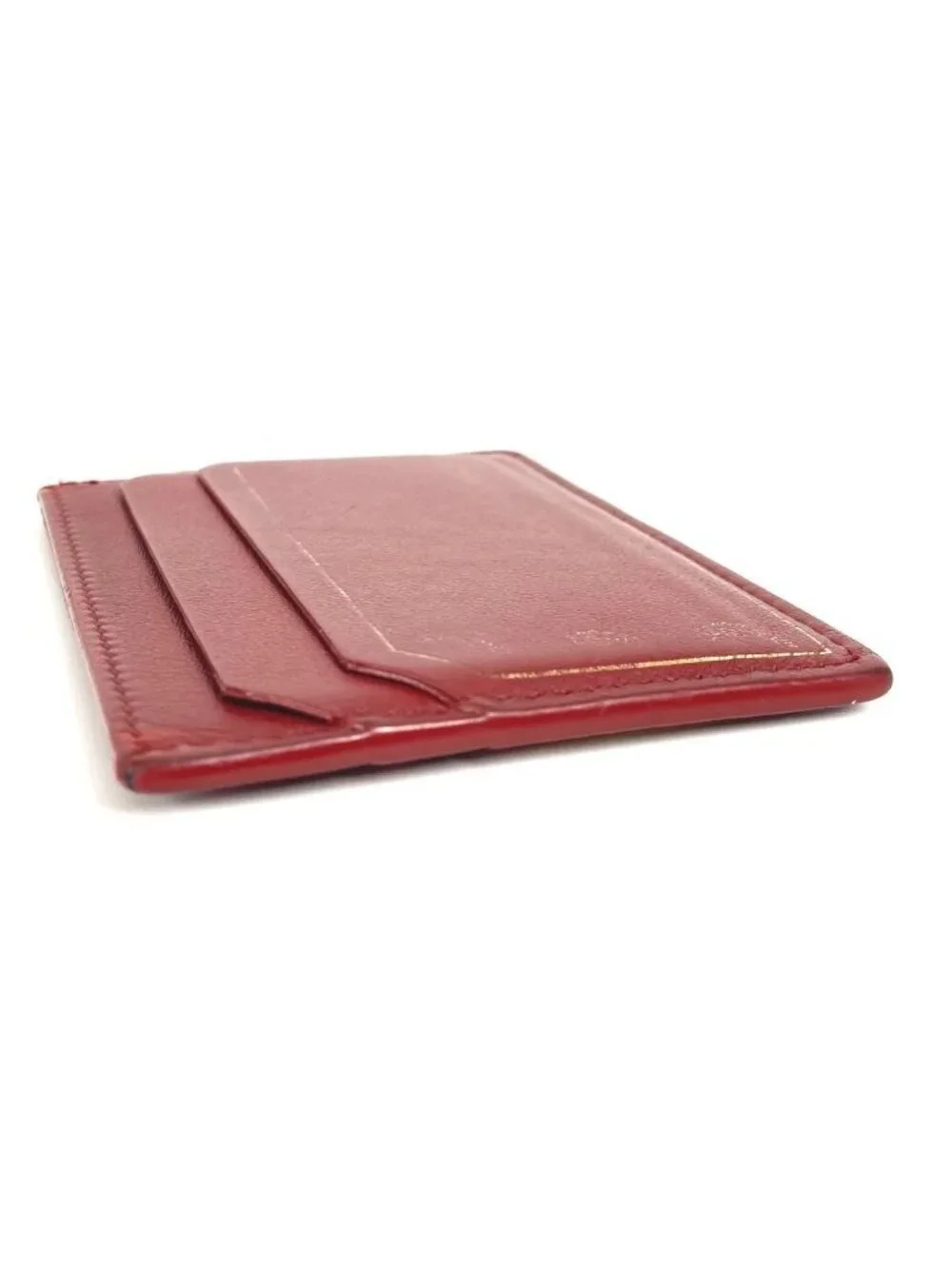 Cartier Card Case Garland de Leather Burgundy